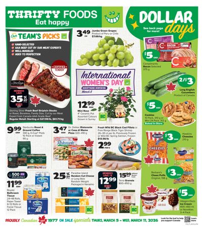 Thrifty Foods Flyer March 5 to 11