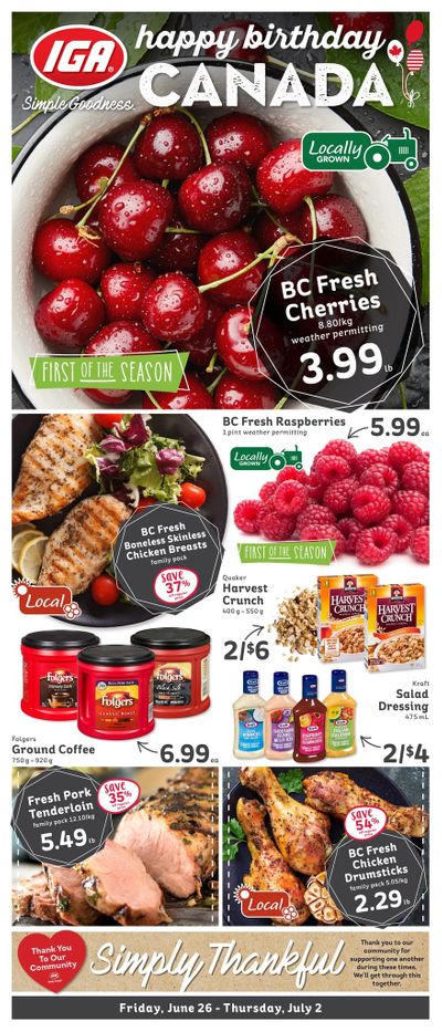 IGA (BC) Flyer June 26 to July 2
