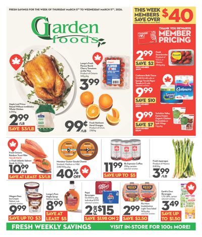 Garden Foods Flyer March 5 to 11
