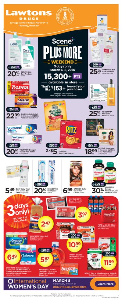 Lawtons Drugs (NS) Flyer March 6 to 12