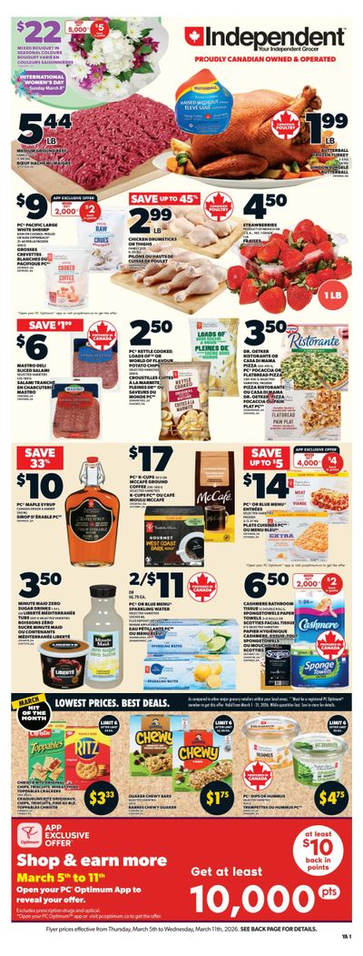 Independent Grocer (Atlantic) Flyer March 5 to 11