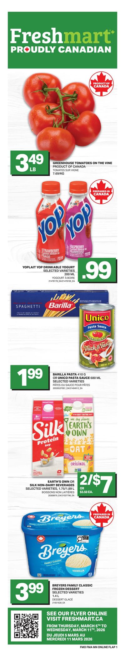 Freshmart (ON) Flyer March 5 to 11