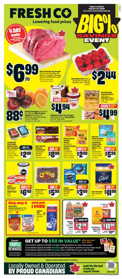 FreshCo (ON) Flyer March 5 to 11