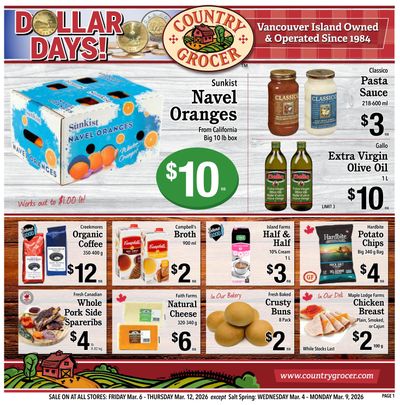 Country Grocer Flyer March 6 to 12