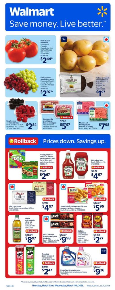 Walmart (ON) Flyer March 5 to 11