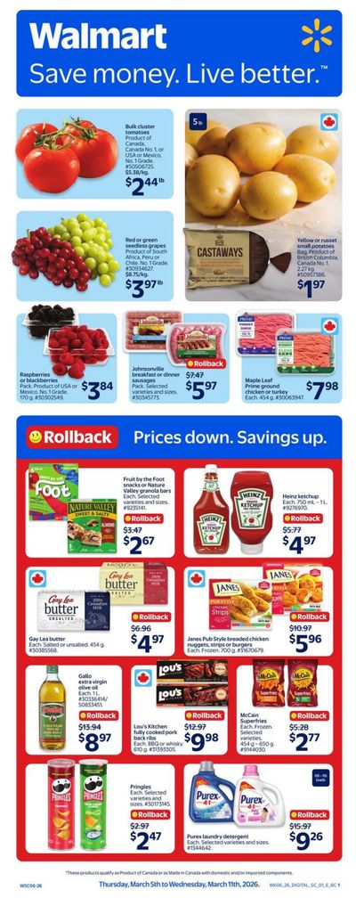 Walmart (West) Flyer March 5 to 11