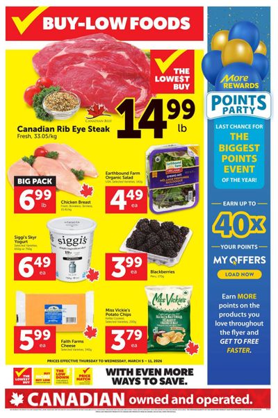 Buy-Low Foods Flyer March 5 to 11