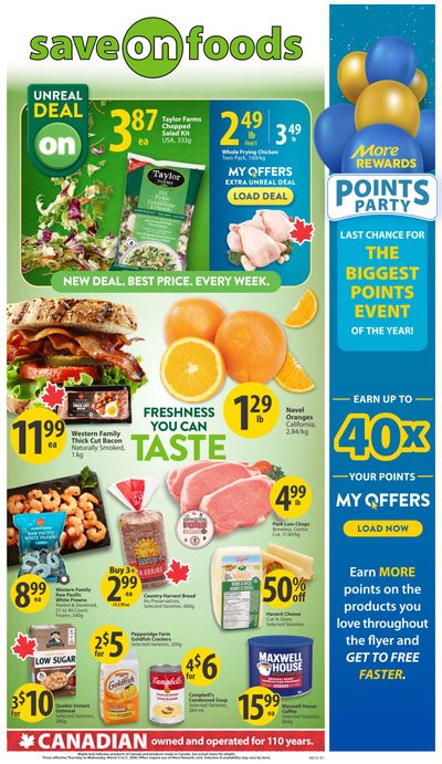 Save On Foods (AB) Flyer March 5 to 11