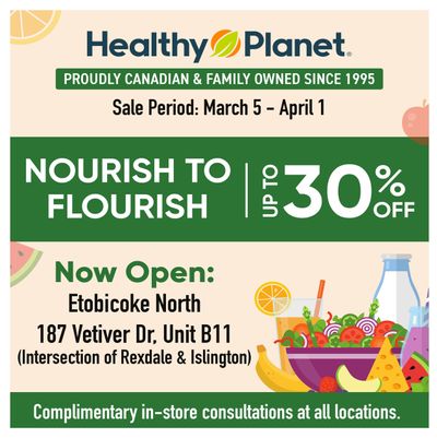 Healthy Planet Flyer March 5 to April 1
