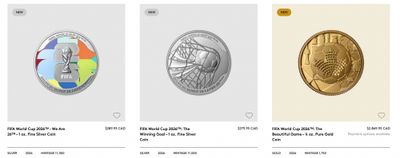 Royal Canadian Mint FIFA World Cup 2026 + New Releases