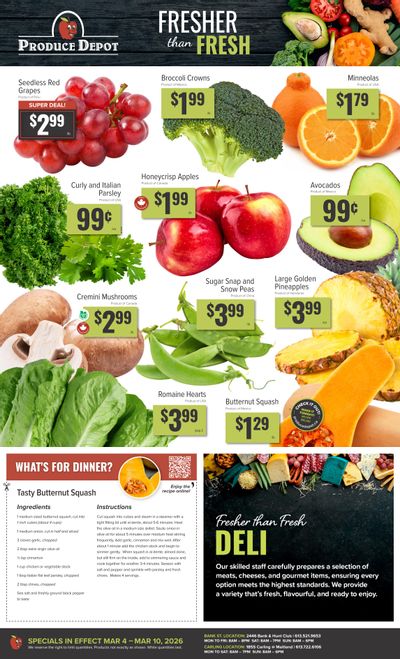 Produce Depot Flyer March 4 to 10