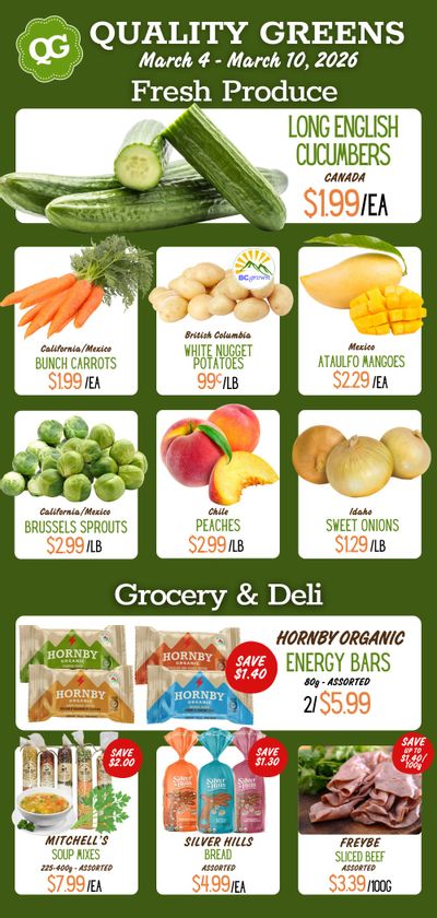 Quality Greens Flyer March 4 to 10