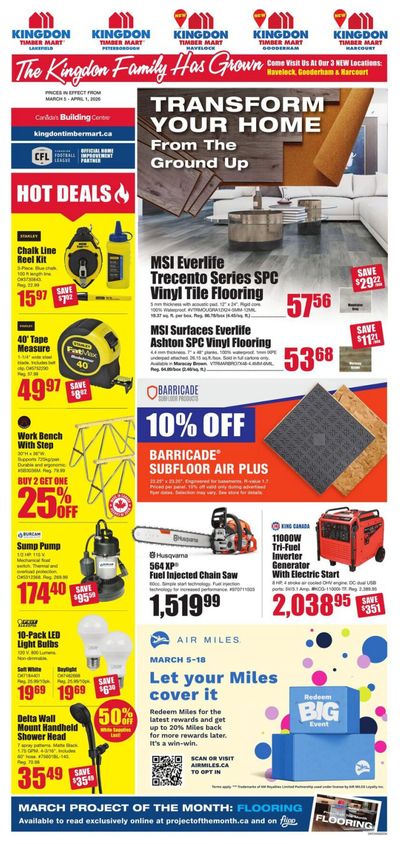 Timber Mart Flyer March 4 to April 1