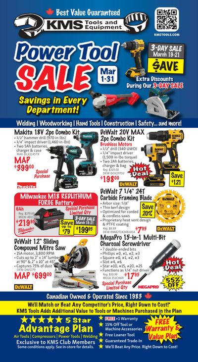 KMS Tools and Equipment Flyer March 1 to 31