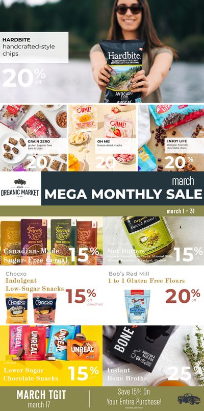 Dad’s Organic Market Monthly Flyer March 1 to 31