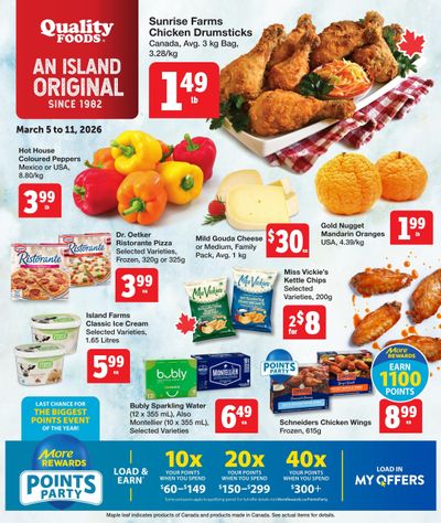Quality Foods Flyer March 5 to 11