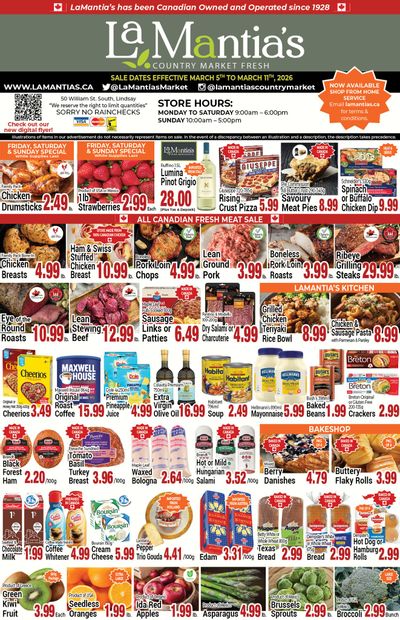 LaMantia's Flyer March 5 to 11