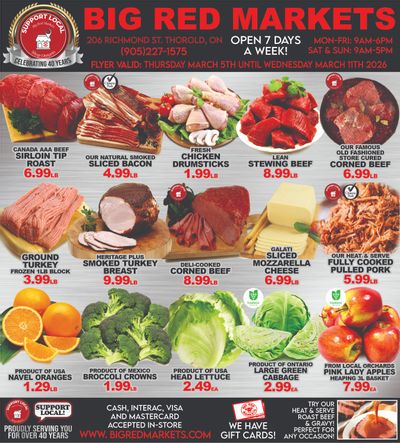 Big Red Markets Flyer March 5 to 11