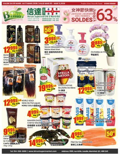 Btrust Supermarket (Montreal) Flyer March 5 to 11