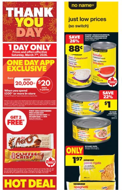 Real Canadian Superstore Thank You Day: Get 20,000 PC Optimum Points When You Spend $200 March 7th + More