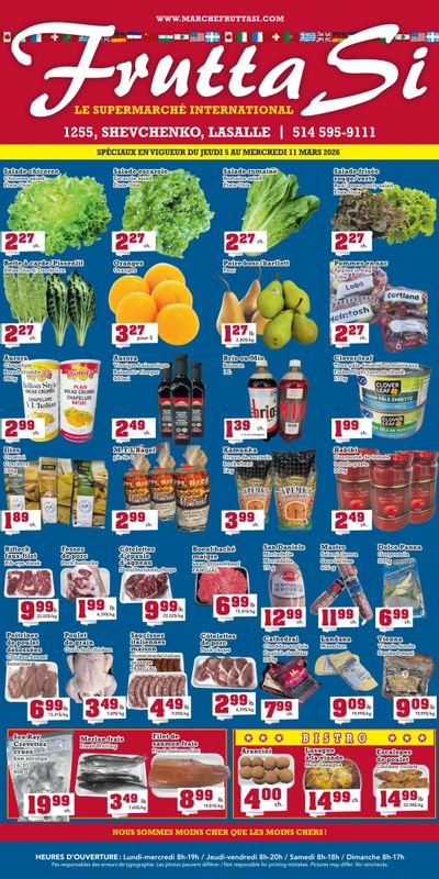 Frutta Si Flyer March 5 to 11