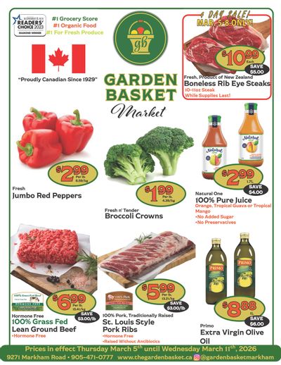 The Garden Basket Flyer March 5 to 11