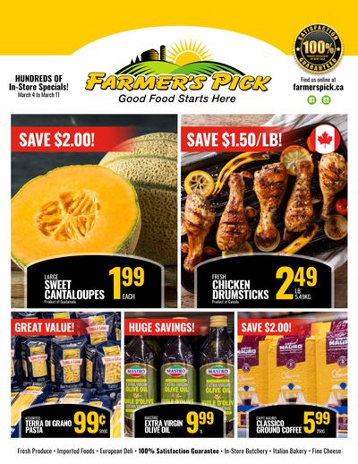 Farmer's Pick Flyer March 5 to 11