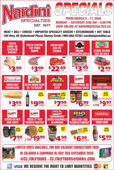 Nardini Specialties Flyer March 5 to 11