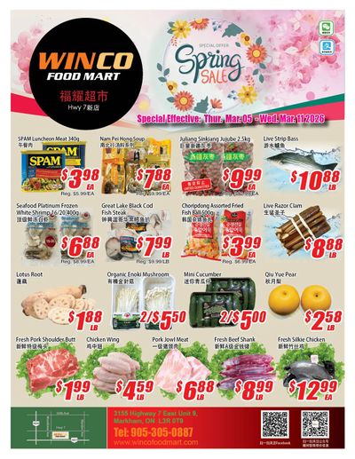 WinCo Food Mart (HWY 7) Flyer March 5 to 11