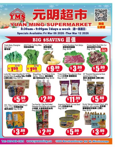 Yuan Ming Supermarket Flyer March 6 to 12