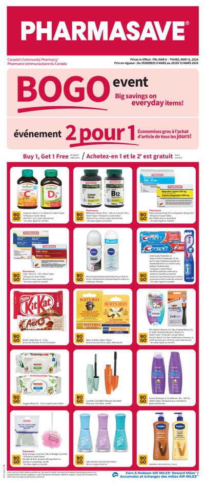 Pharmasave (NB) Flyer March 6 to 12