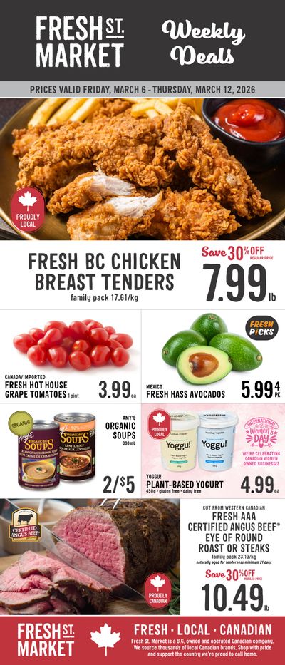 Fresh St. Market Flyer March 6 to 12
