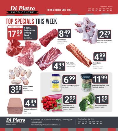 Di Pietro Food Centre Flyer March 5 to 11