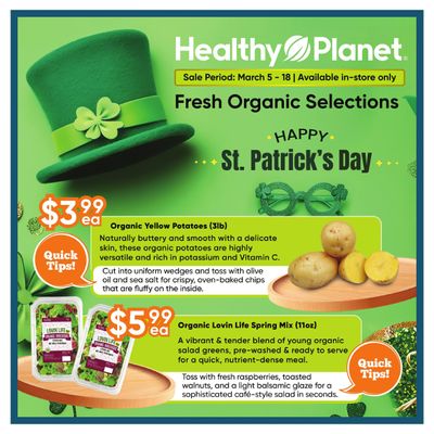 Healthy Planet Flyer March 5 to 18