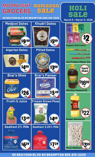 Moonlight Grocers Flyer March 5 to 11