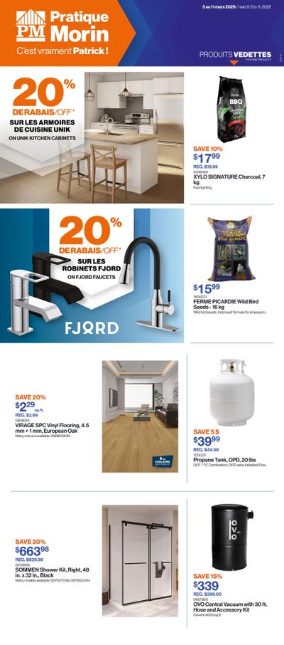 Patrick Morin Flyer March 5 to 11