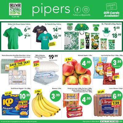 Pipers Superstore Flyer March 5 to 11