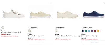 Keds Canada: $30 Sneaker Sale with Promo Code