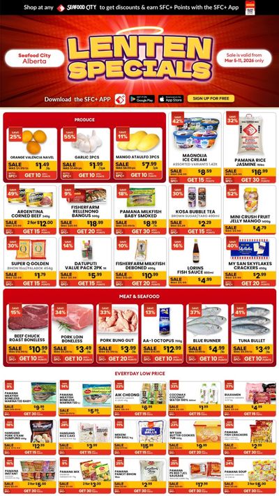 Seafood City Supermarket (AB) Flyer March 5 to 11