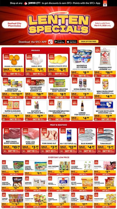 Seafood City Supermarket (MB) Flyer March 5 to 11