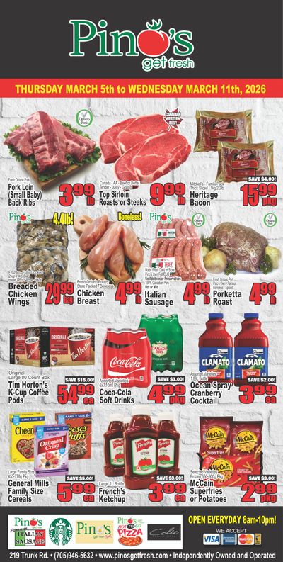 Pino's Flyer March 5 to 11