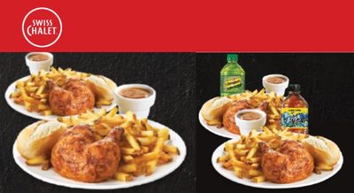 Swiss Chalet Canada New Coupons: 2 Quarter Chicken Dinners for Only $17.99 + More Deals