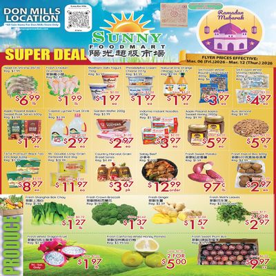 Sunny Foodmart (Don Mills) Flyer March 6 to 12