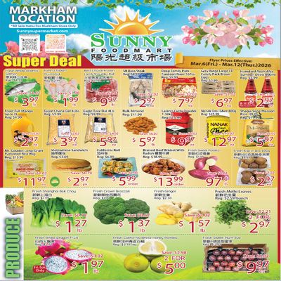 Sunny Foodmart (Markham) Flyer March 6 to 12
