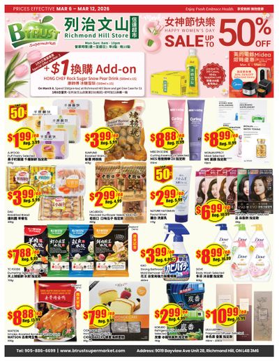 Btrust Supermarket (Richmond Hill) Flyer March 6 to 12