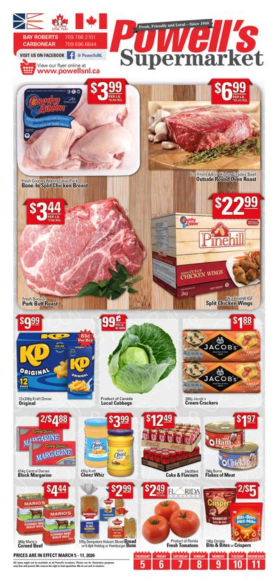 Powell's Supermarket Flyer March 5 to 11