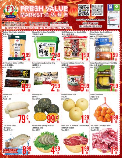 Fresh Value (Scarborough) Flyer March 6 to 12