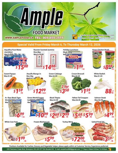 Ample Food Market (Brampton) Flyer March 6 to 12