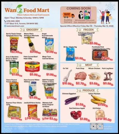 Wan 2 Food Mart Flyer March 6 to 12