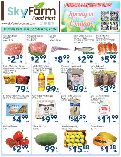 SkyFarm Food Mart Flyer March 6 to 12